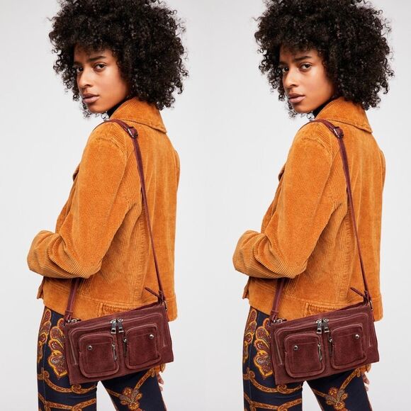Free People x Nunoo Stine Suede Crossbody Bag